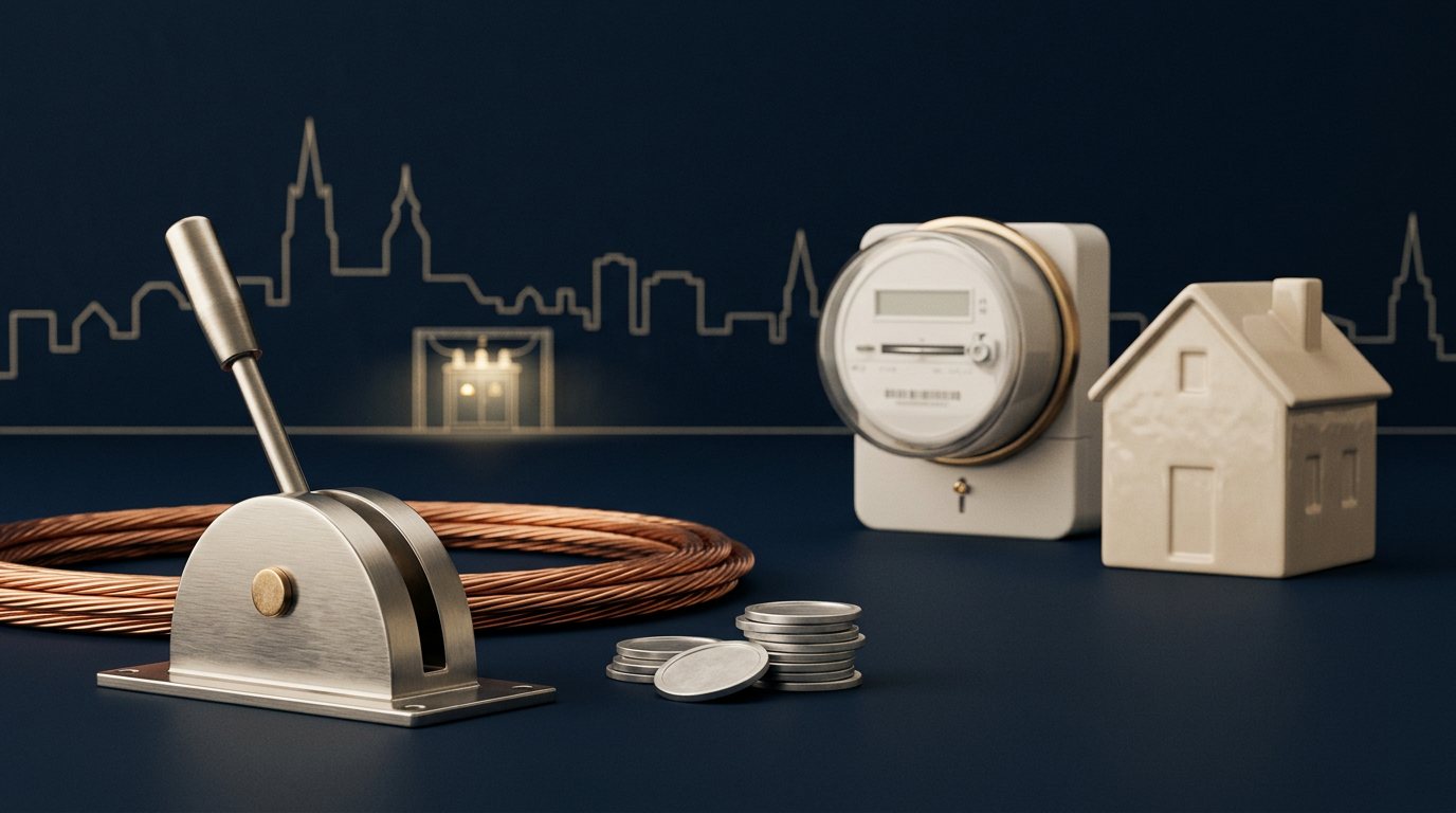 A conceptual still life on electrification, industry and the cost of energy in Europe.